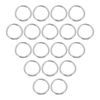 sourcing map Split Rings, 0.05" Thick 0.71" OD 304 Stainless Steel Jump Ring Keychain 60pcs