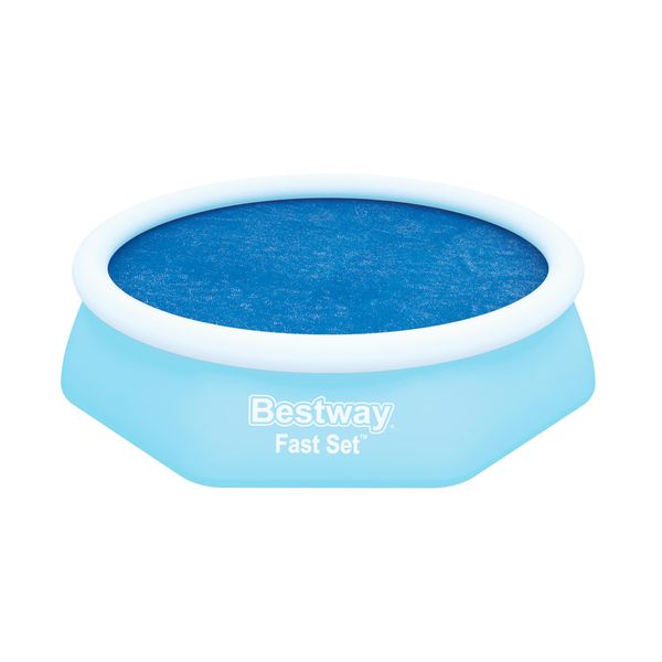 Bestway | Fast Set Round Solar Pool Cover for Inflatable Ring Above Ground Pools, 2.44m