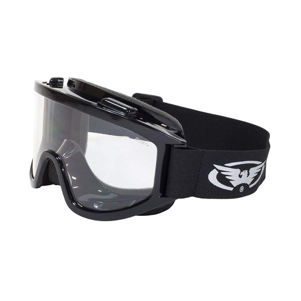 Global Vision Eyewear Wind-Shield Anti-Fog Safety Goggles, Clear, Clear