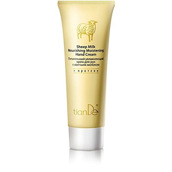 Feuchtigkeitsspendende pflegende Handcreme mit Schafmilch, TianDe 40105, 80 ml, Weichheit und Zärtlichkeit der Haut