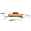 Primex 85595 2-1/2 Brass Sq. Hd. C.O. Plug