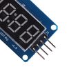 Hilitand LED Display Module, Red Light LED Digital Display, 4-Digit 7-Segments Module, Adjustable Brightness LCD Module