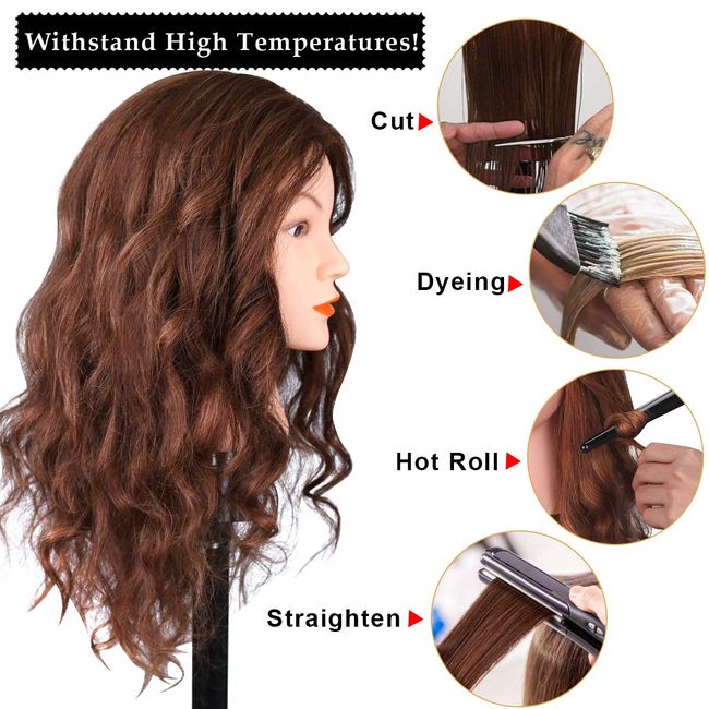 Big Adjustable Tripod Stand Holder Mannequin Head Tripod Hairdressing  Training Head Holder Hair Trainning Tool Hair Wig Stand