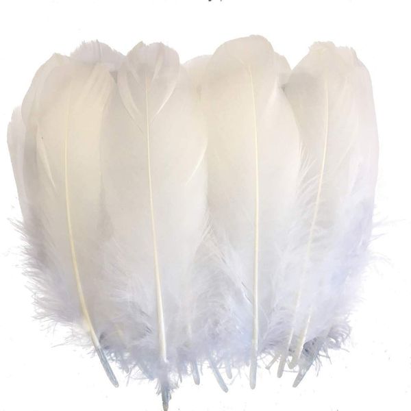 Atpwonz Feather Shower Feathers, Plenty of 300 Sheets, For Approximately 50 People, Decorative Feathers for Weddings, Weddings, Birthdays, Parties, Craft Materials, DIY Decorative Accessories (White)