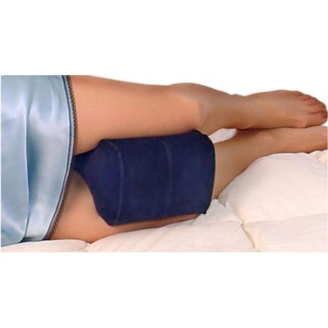 Inflatable Travel Knee Pillow Blue