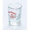 Jack Daniel Tennessee Fire Shot Glass (Square Base, Heavy Duty Shot Glass)