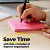 Post it Super Sticky Notes Energy Boost Collection 5x8 Lined 2 Pack