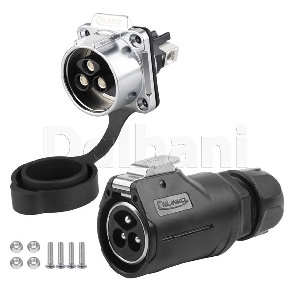 3 Pin Female Only Quick Connect Waterproof Power Connector