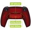 eXtremeRate Scarlet Red Back Paddle Programmable Rise Remap Kit for PS5 Controller BDM-010 Upgrade Board Redesigned Back Shell & Back Button Attachment for PS5 Controller, Controller Not Included