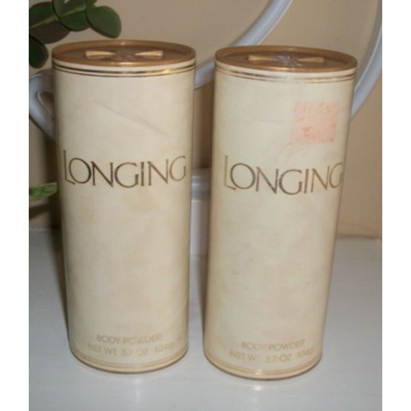 Vintage COTY LONGING PERFUMED BODY POWDER 3.7oz New