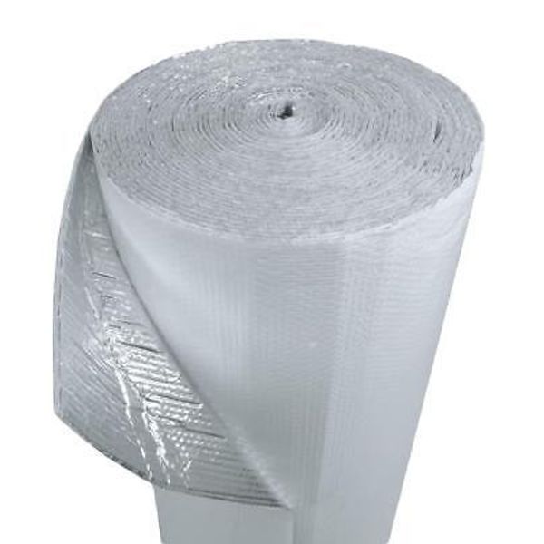 500sqft 48"x125' White Single Bubble Reflective Foil Insulation Thermal Barrier