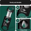 roygra Cigar Cutter, Enlarge V-Cut Fit All Cigar Sizes - 4 Pack
