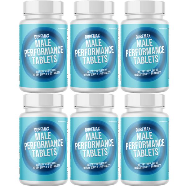 Duremax - Male Performance Supplement, Men Health Support - 6 Bottles