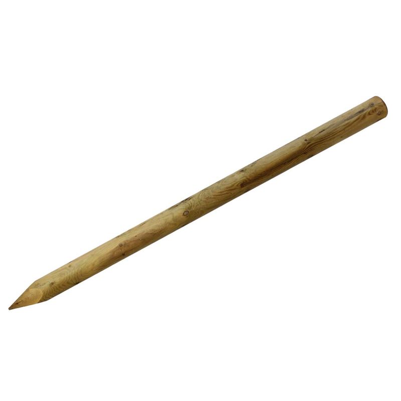 Suregreen Round Fence Post | 2.4m (8ft) x 50mm | Single Post | Green ...
