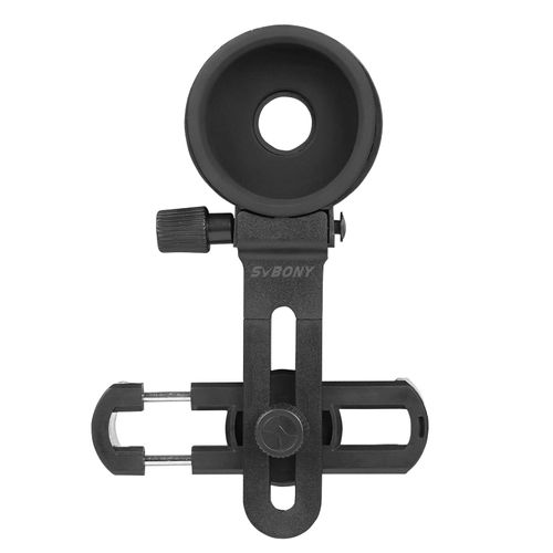 SVBONY SV218 Cell Phone Adapter Mount Universal Portable Adapter Mount Holder Eyepiece Diameter 38.5-49.3mm Metal Lightweight for Field Scopes, Telescopes, Astronomical Telescopes, Monocular Binocular