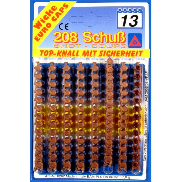Schrödel 8040262 208 Ammunition 13-Shot Cap Guns, One Size