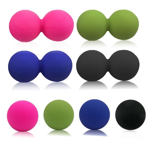 Silicone Peanut Ball/Silicone Single Massage Ball/Lacrosse Ball Stretching Ball Peanut Massage Ball Self Massage Ball, Silicone Peanut Massage Ball Green