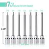 Bates- Extra Long Torx Bit Socket Set, 7 Pieces, 3/8" Drive T10-40, 4-3/8" Long Torx Socket Set 3/8 Drive