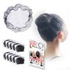 Asiana Net Chignon Net, 50 Pieces, Instruction Manual Included, Bun Net, Bulk Hair (L, 50 Sheets)