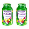 2 Pack Vitafusion Probiotic Gummy Supplement Raspberry Peach Mango 70 Gummies