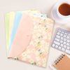 10 pcs Style Floral Printed A4 Paper Document File Folder Poly Envelopes Docu...