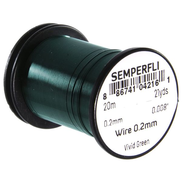 Semperfli Tying Wire 0.2mm Vivid Green