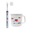 Children's Toothbrush (with cap) Heat-resistant Cup Set, Car Pattern