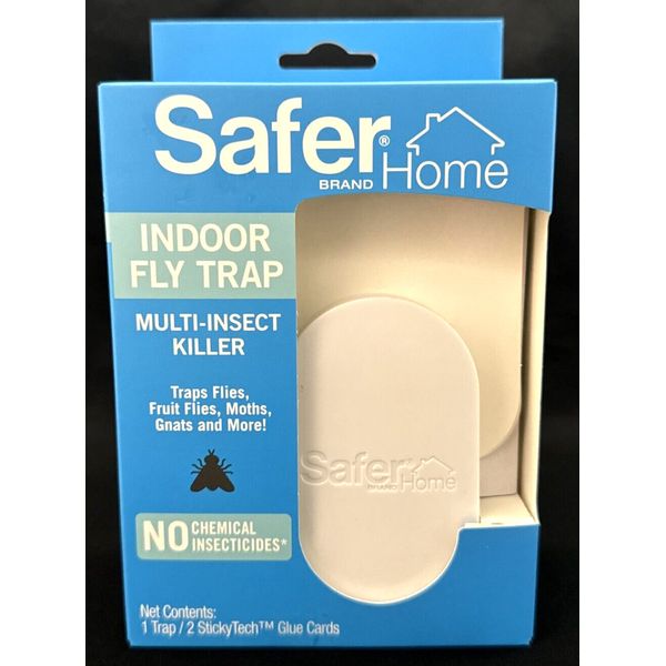 Safer Home SH502 Indoor Plug-In Fly Trap for Flies Moths Gnats Box "NIB"