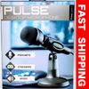 Pulse Desktop Microphone For Podcast Streaming Music 3ft Cable 3.5mm Jack NEW