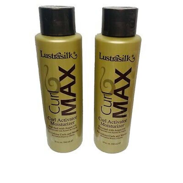 [2 Pack] Lustrasilk Curl Max Curl Activator Moisturizer Enriched Argan Oil 20oz