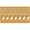 Island Comb Border Stencil