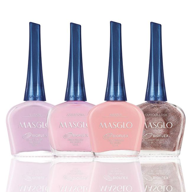 Masglo Pink Set, 4 Pcs, Favorite Shades of Pink Color, 1.8 Fl. Oz