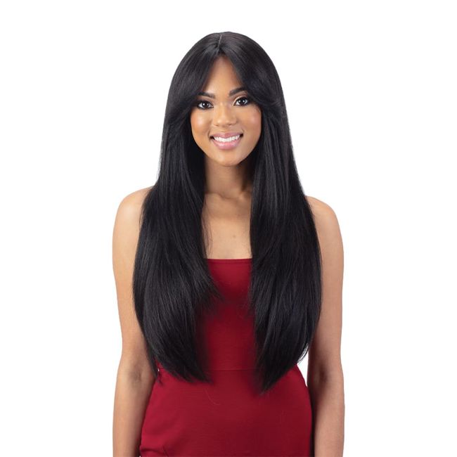 Mayde Beauty Candy Curtain Bang Lace Front Wig BELLAMY (1 Jet Black)