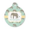YouCustomizeIt Personalized Elephant Round Pet ID Tag - Small