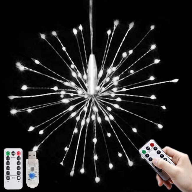 LED Starburst Light with Remote Meteor Firework Lights Christmas String  Lights