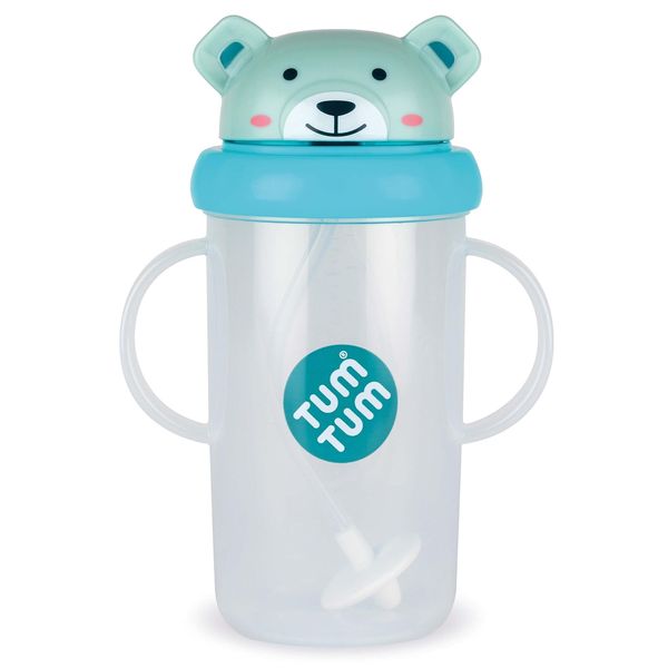 TUM TUM Tippy Up Free Flow Sippy Cup (No Valve), Sippy Cup for Toddlers, BPA Free (Boris Bear 300ml)