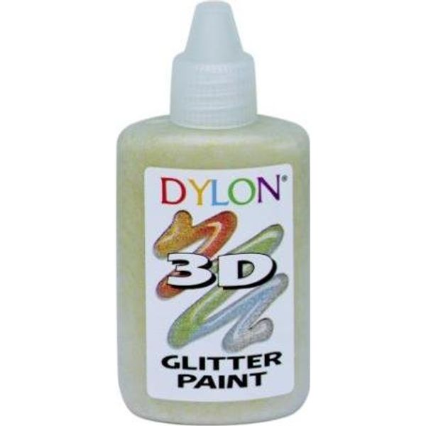 Dylon 3D paints glitter gold 25ml