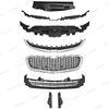 8PC For Malibu 2014 2015 Bumper Radiator Cover Upper Lower Chrome Grille  Kit