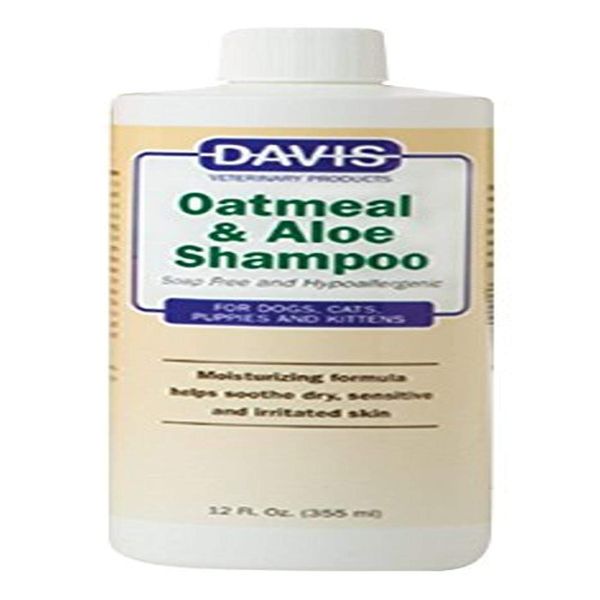 Davis Oatmeal and Aloe Dog and Cat Shampoo, 12-Ounce