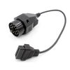 LoongGate 20 Pin to OBDII 16 Pin Adapter Connector Cable 4 Pin Pass Through For 1982-2001 E28 E30, E34, E36, E38, E39 (30cm)