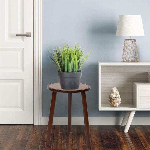 2 Pack Small Round Side Table Mid Century Tripod Plant Holder End Display Stand