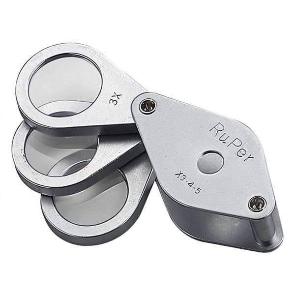 Ruper x3 to x12 THREE Folding Lens (Multi Magnification Loupe) Optics!