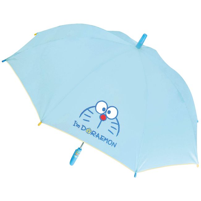 Jays Planning 98067 I'm Doraemon Kids Long Umbrella, Character, For Both Sunny and Rainy Weather, Saxe Blue, 19.7 inches (50 cm)