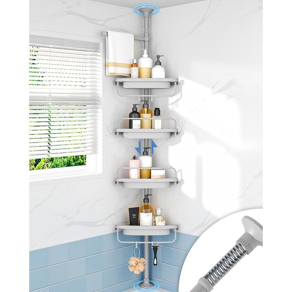 Rustproof Shower Caddy Corner for Bathroom,Bathtub Storage Organizer for Shampoo