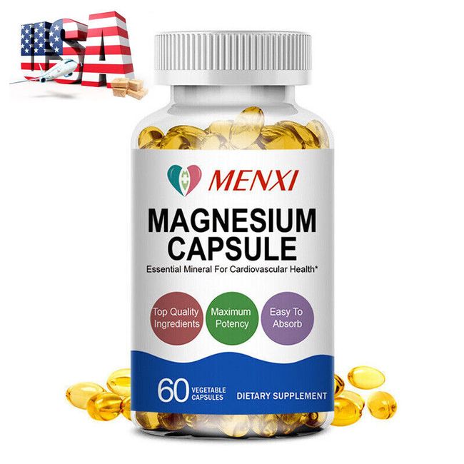 Magnesium Glycinate High Absorption,Improved Sleep,Stress & Anxiety Relief 500MG