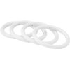Rings Diameter 70 x 50 White Lacquer x 5