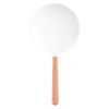 Frcolor Hand Mirror, Hand Mirror, Wooden Handle, Makeup Mirror, Handheld Salon, Barberboard, Beauty Salon, Home Makeup Tool