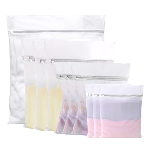 Laundry Nets Laundry Bag Laundry Bag for Washing Machine Pack of 10 Durable Mesh Laundry Net with Zip for Blouses, Bras, Hosiery, Underwear, Lingerie and Baby Clothes