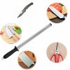 10'' Diamond Sharpening Rod Chef Knife Sharpener Honing Steel Bar Kitchen Tool