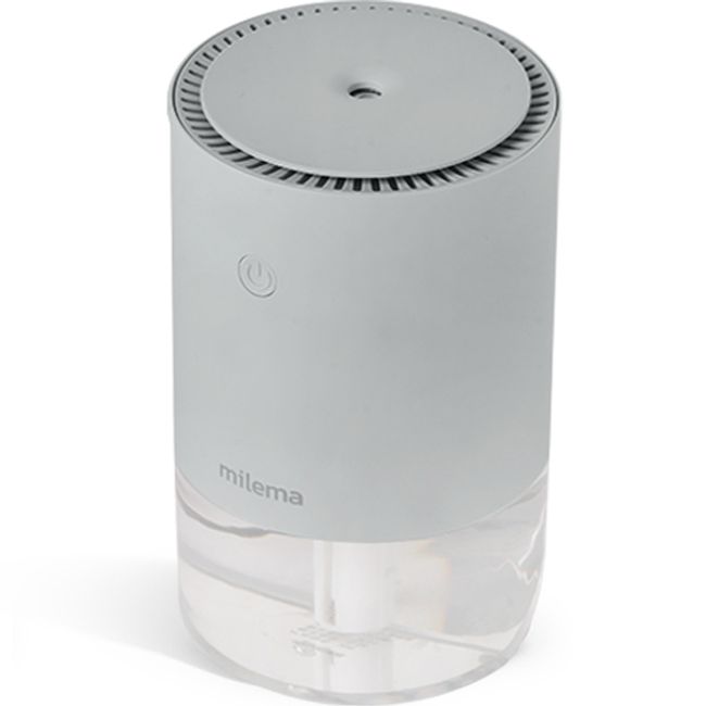 Millema Dual Angle Adjustable Mood Light Mini Wireless Humidifier White, M-04003W